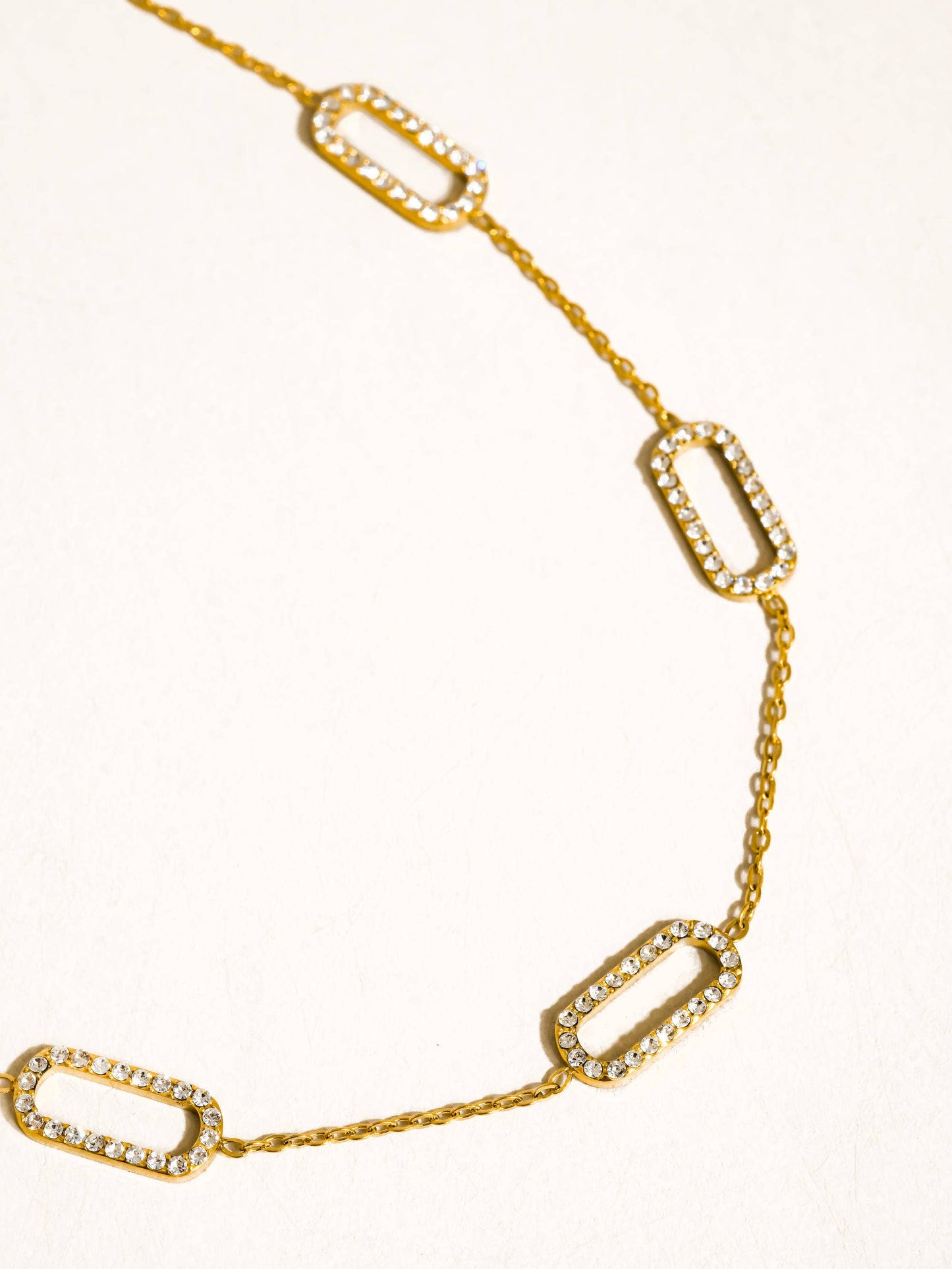 Burnisse 18K Gold Non-Tarnish Dainty Chain Necklace