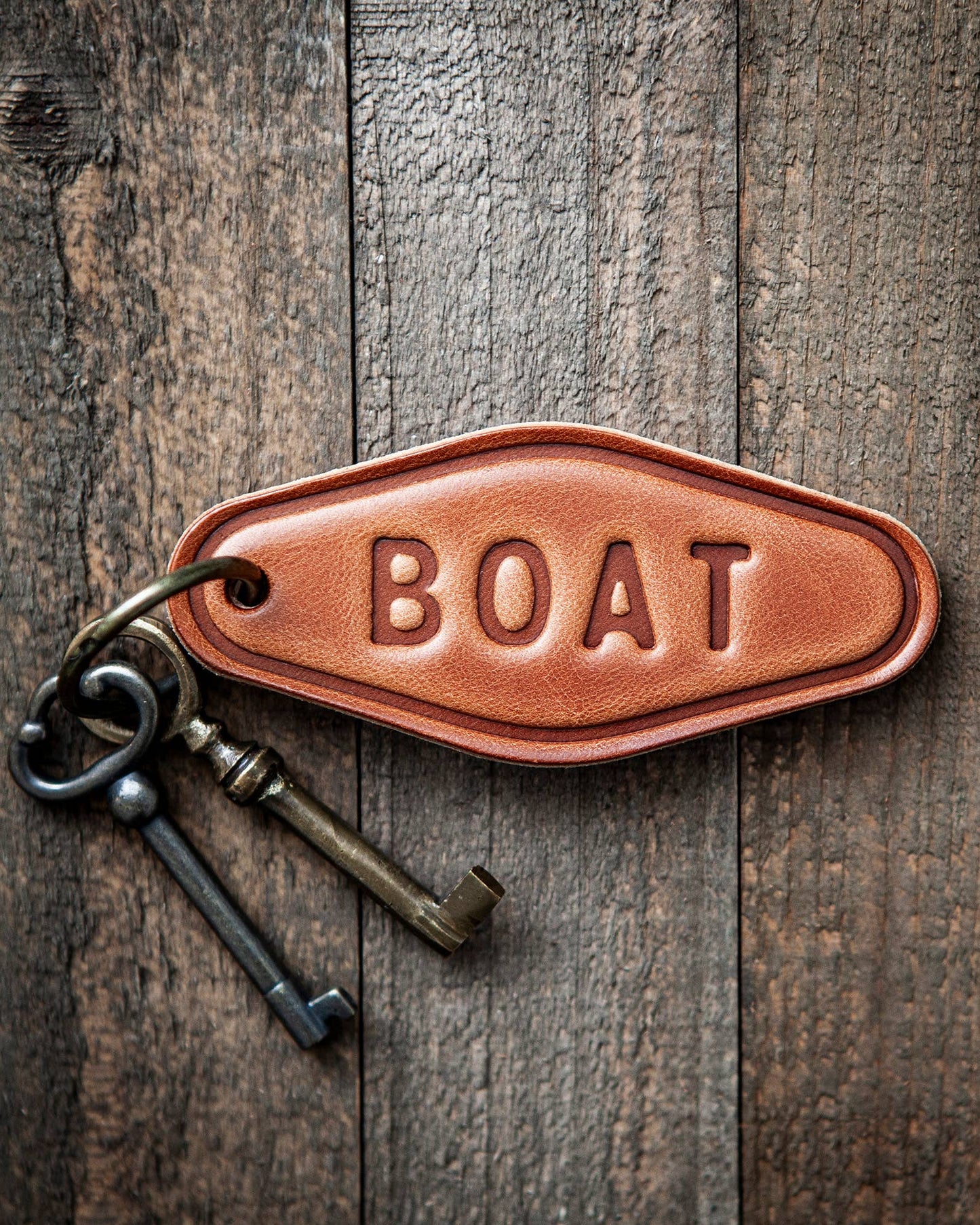 Boat Leather Keychain Motel Style
