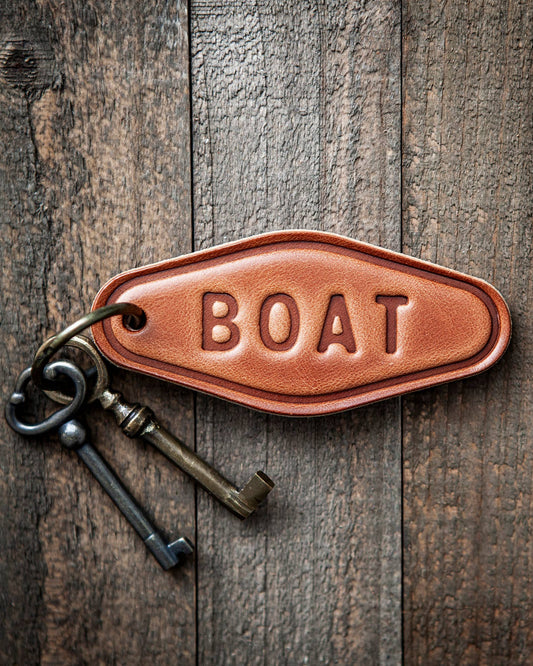 Boat Leather Keychain Motel Style