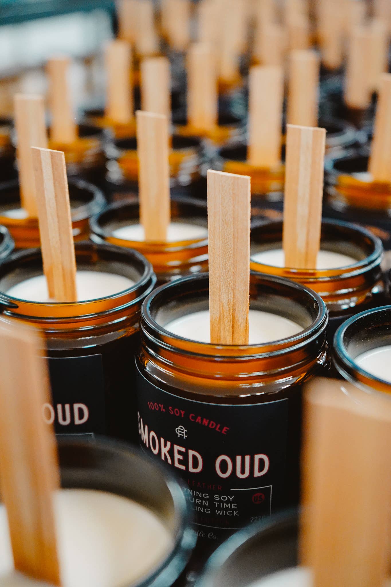 Smoked Oud | Incense + Leather 8oz Soy Candle
