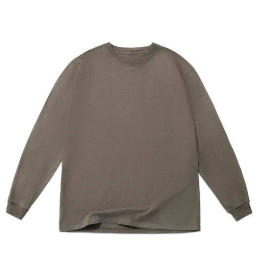 Oversized Box LS Tee Vintage Brown