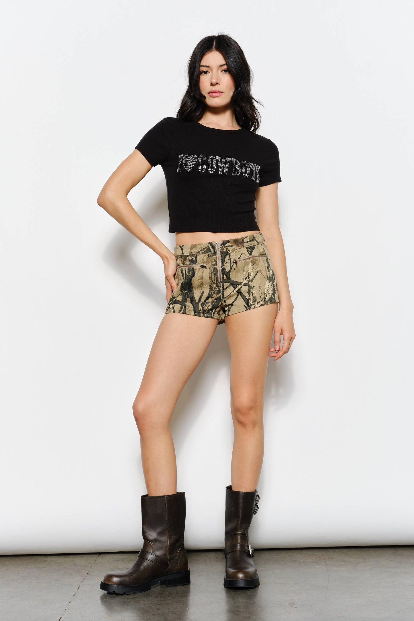 KINSLEY COWBOYS HOTFIX BABY TEE