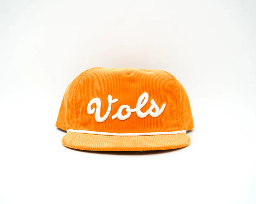 Corduroy Vols Script Hat – Orange