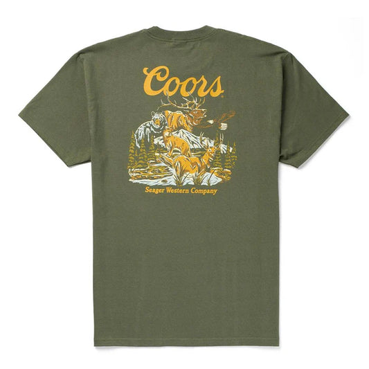 Seager x Coors Banquet Preserve Tee – Surplus Green