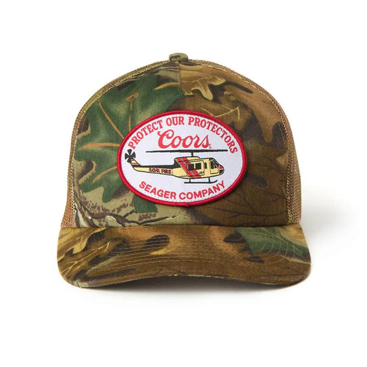 Seager x Coors Banquet Helo Trucker Snapback – Real Camo