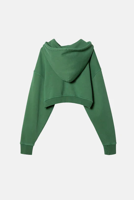 Babydoll Crop Zip Hoodie