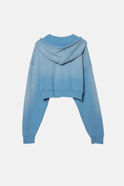 Babydoll Crop Zip Hoodie