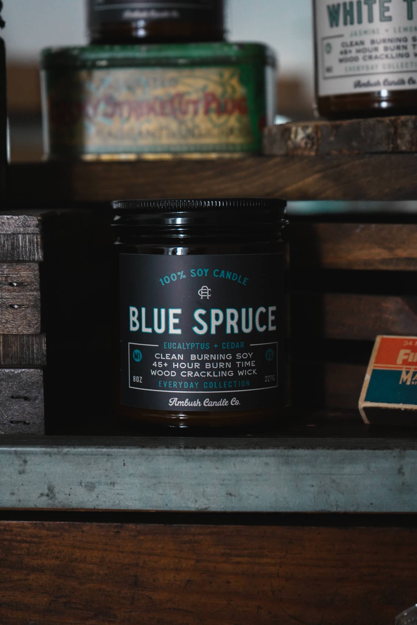 Blue Spruce | Eucalyptus + Cedar 8oz Soy Candle