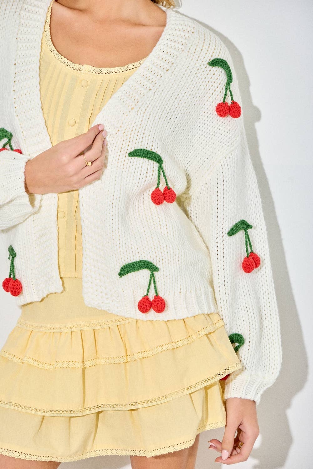 Cherry Knit Cardigan