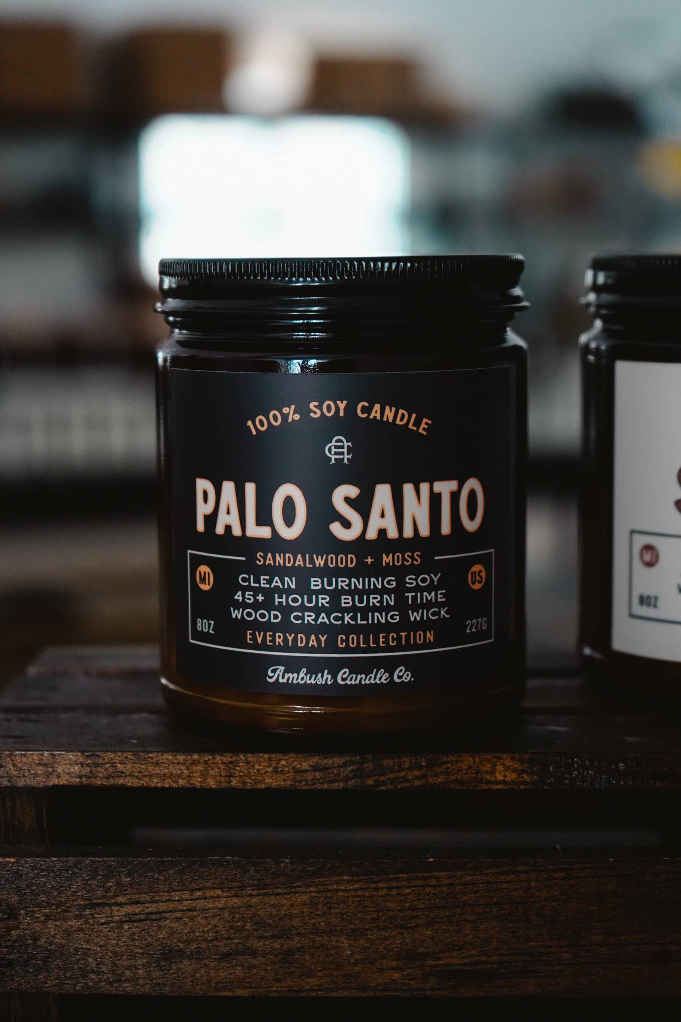 Palo Santo | Sandalwood + Moss 8oz Soy Candle