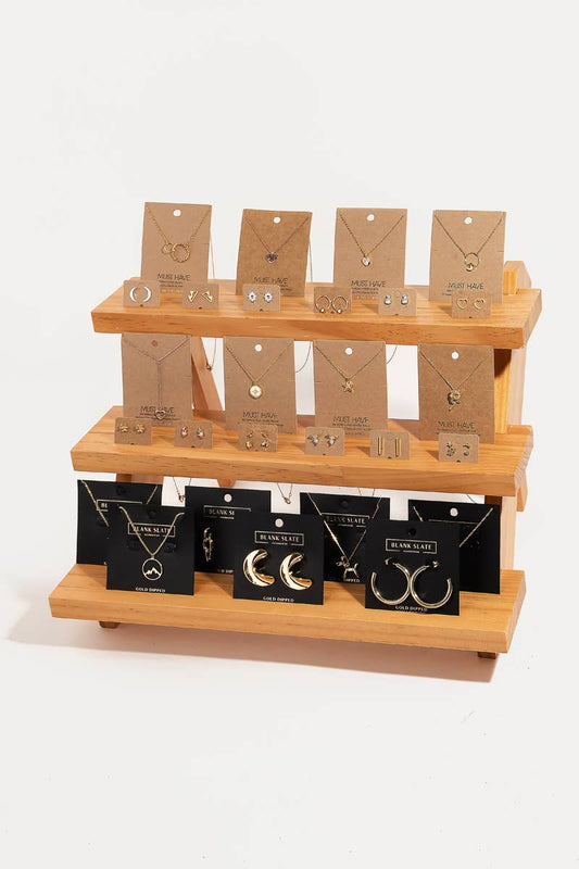 Three Tier Wooden Display