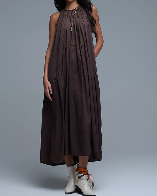 Halter Neck Maxi Dress