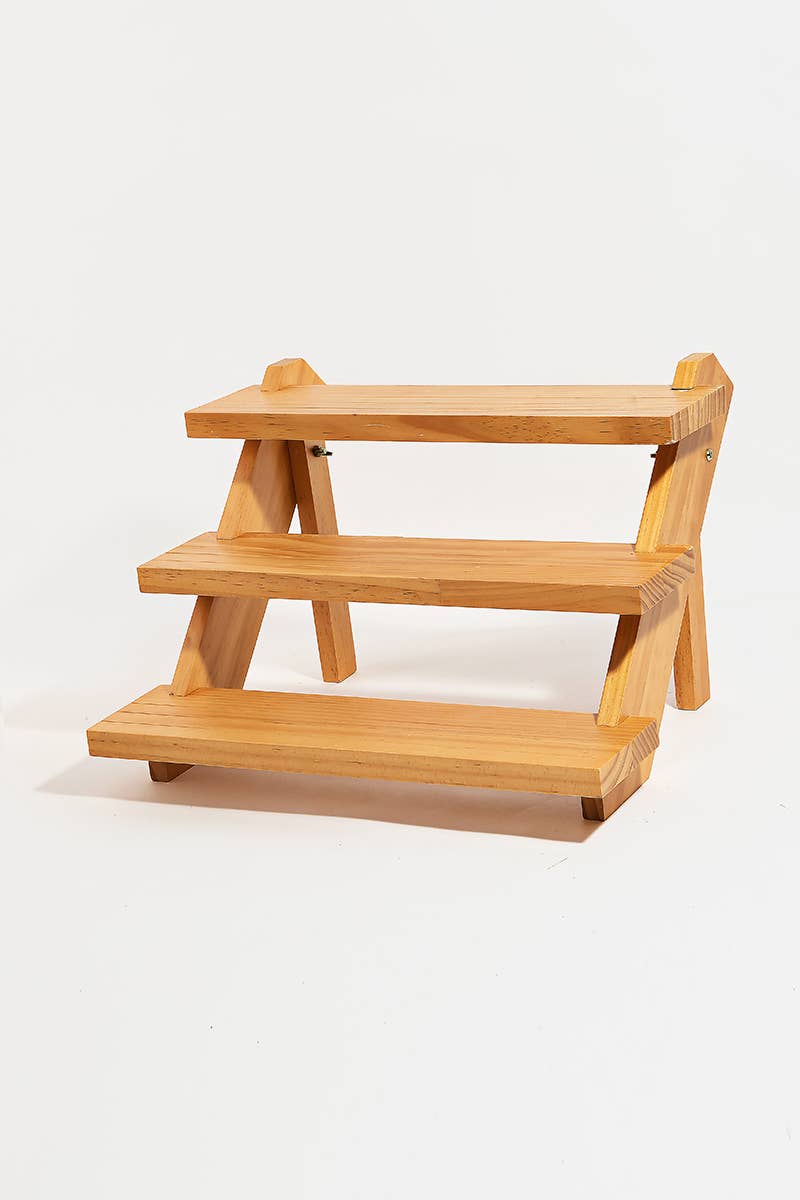 Three Tier Wooden Display