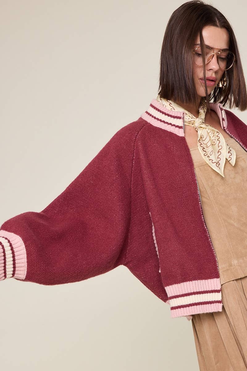 Let's Ride Zip Up Sweater