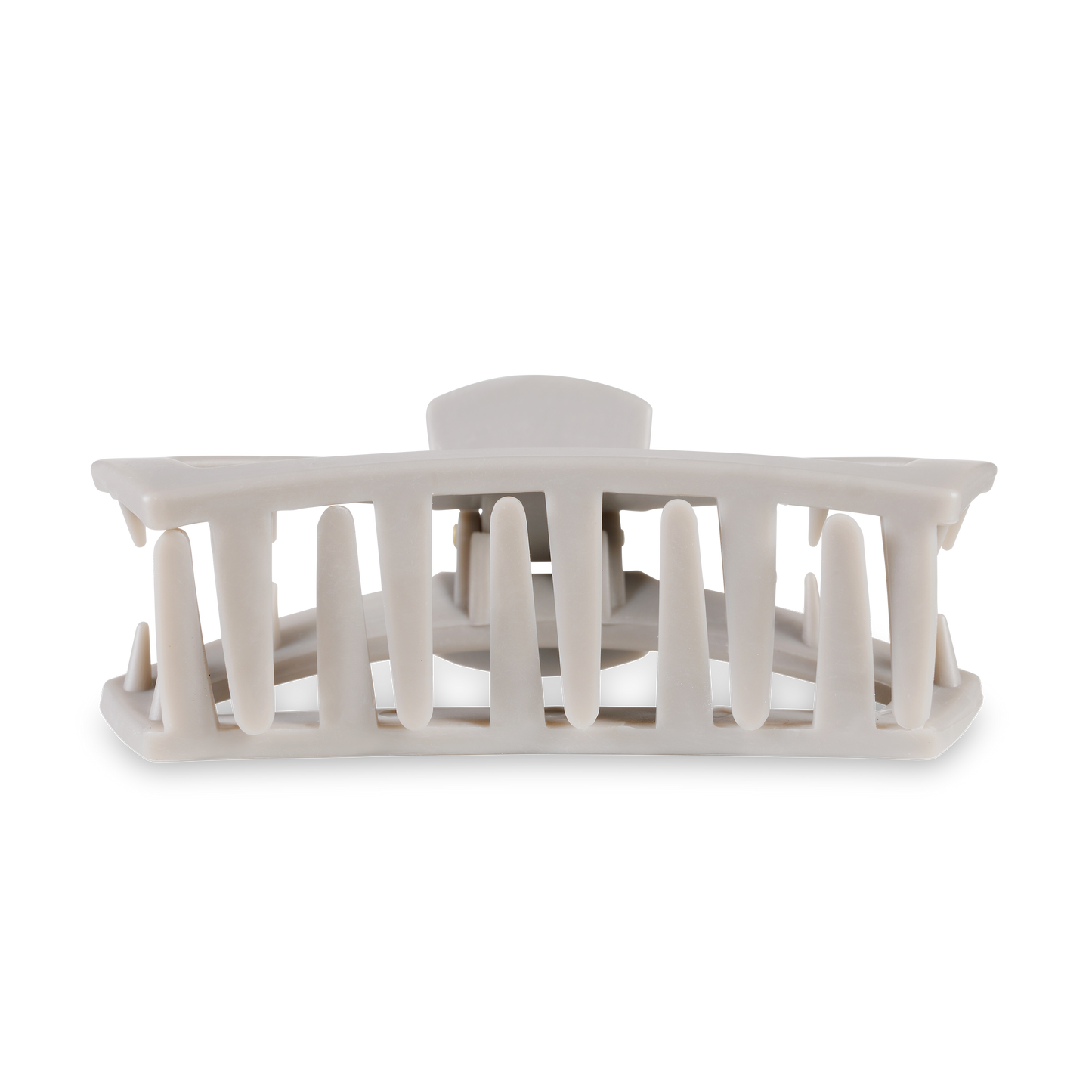 Open Hair Clip | Large | Silver Flames