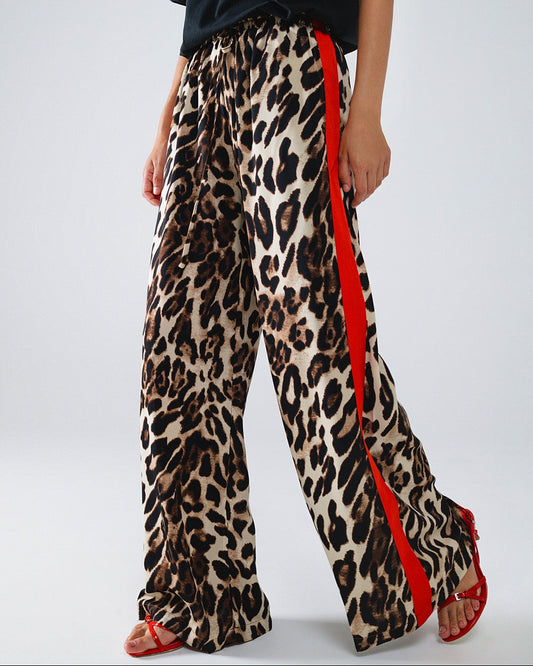Leopard Straight Leg Pant